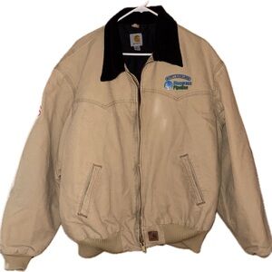Carhartt Tan Jacket with Black Accents